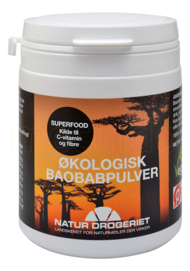 Natur Drogeriet Natur-Drogeriet Baobabpulver ØKO 100g