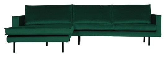 BePureHome Rodeo 3-seter. Sofa m/Venstrevendt sjese - Green Forest Velur