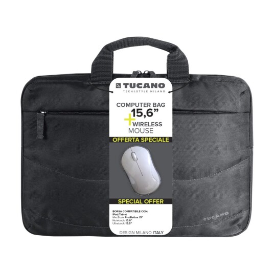 TUCANO BU-BIDEA-WM VESKE/ETUI TIL LAPTOP 39,6 CM (15.6") STRESSKOFFERT, SVART TUCANO BU-BIDEA-WM VESKE/ETUI TIL LAPTOP 39,6 CM (15.6") STRESSKOFFERT, SVART