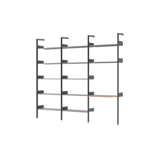 &Tradition Rhomb IF1 &IF4 & IF5 Hyllekonfigurasjon G Lakkert Valnøtt/antrasitt &Tradition Rhomb IF1 &IF4 & IF5 Hyllekonfigurasjon G Lakkert Valnøtt/antrasitt