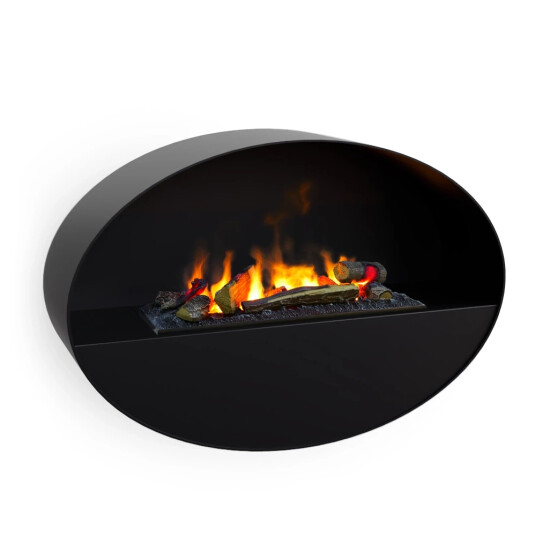 Scandiflames Electric Kjos Vegghengt Vanndamp peis Svart Scandiflames Electric Kjos Vegghengt Vanndamp peis Svart
