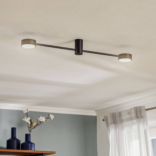 Euluna Taklampe Orbit II, svart, 2 lyskilder