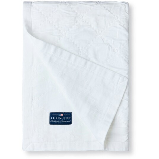 Lexington Signature Star Organic Cotton Quilted Sengeteppe 160x240 cm Hvit Lexington Signature Star Organic Cotton Quilted Sengeteppe 160x240 cm Hvit