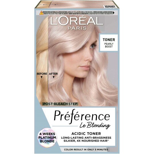 Loreal Paris Préférence Le Blonding Acidic Hair Toner 02 Pearly Boost Loreal Paris Préférence Le Blonding Acidic Hair Toner 02 Pearly Boost