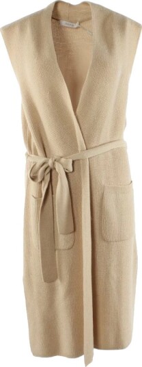 Max Mara Dame Strikkevarer Beige M,