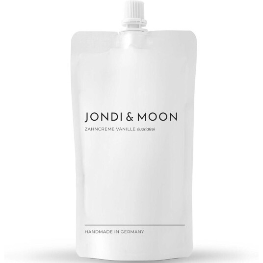 Naturlig tannkrem Jondi & Moon Vanilla Refill Bag 250 ml.