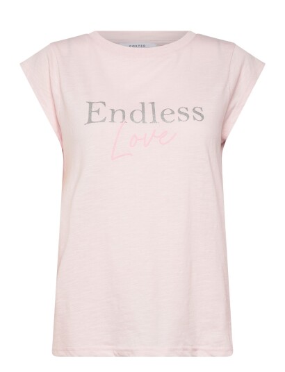 Coster Copenhagen Endless T Shirt Cap Sleeve Pink XS