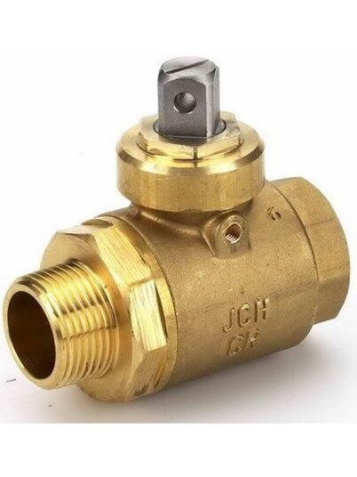 JCH 3/4" kuleventil med muffe og nippel, full gjennomstrømning, 16 mm JCH 3/4" kuleventil med muffe og nippel, full gjennomstrømning, 16 mm