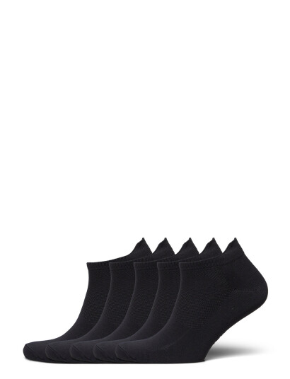 ZEBDIA Unisex 5-Pack Running Socks - Black - 35-38