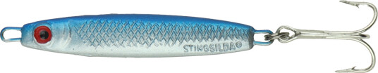 Sølvkroken Stingsilda sølv/blå 18g, sildesluk STD STD
