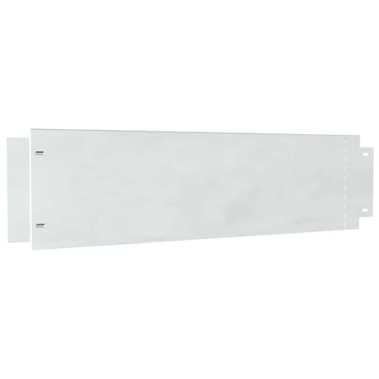 vidaXL Plenkanter 10 pcs sølv 100 x 25 x 0.07 cm Galvanisert stål