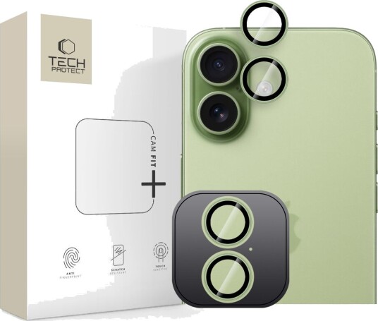 Tech Protect Camring Fit+ Camera Cover for iPhone 17 Green