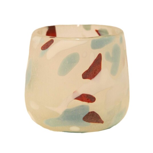 Holmen Wada telysholder i glass Beige Holmen Wada telysholder i glass Beige