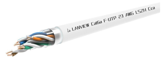 LANVIEW Cat6a F-UTP 4x2xAWG23 LSZH