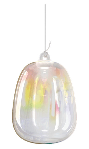 Lodes Oblò Taklampe Stor 2700K Regnbue/ Hvit