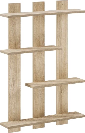 vidaXL Vegghylle Sonoma eik 61 x 13,5 x 88 cm Konstruert tre