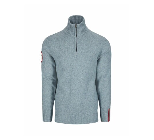 Amundsen Sports Deck Half Zip Herre Blue Stone M