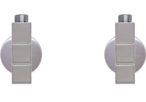 Kriss 4-k2 ventilsett vinkelløpende, Krom