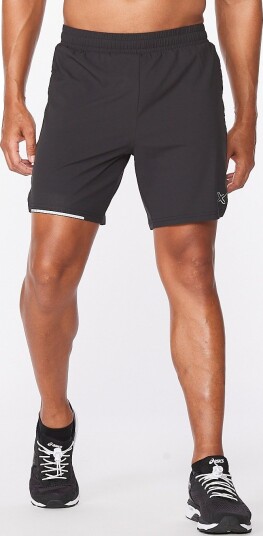 2XU Aero 7 Inch Shorts Black/Silver Reflective - S