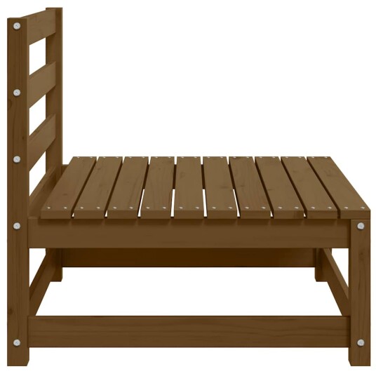 vidaXL Midtsofa honningbrun heltre furu