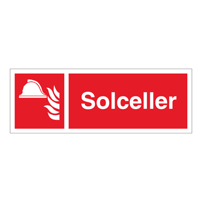 Jo Safety Solceller skilt Refleks aluminium 105 x 297 mm Solcelle brannskilt H478RA105x297mm