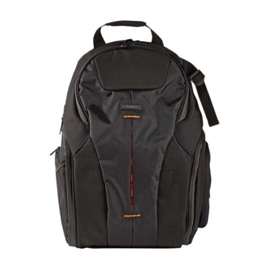 NEDIS KAMERARYGGSEKK 29 X 41 X 15 CM SORT/ORANSJE NEDIS KAMERARYGGSEKK 29 X 41 X 15 CM SORT/ORANSJE