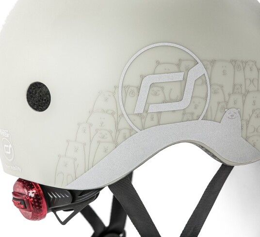 Scoot & Ride Sykkelhjelm til baby 45-51 cm Reflekterende Ash
