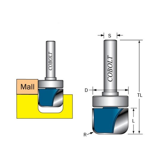 Cobolt 240-922 Kanal D=22 L=4,5 Maskintilbehør & forbruk