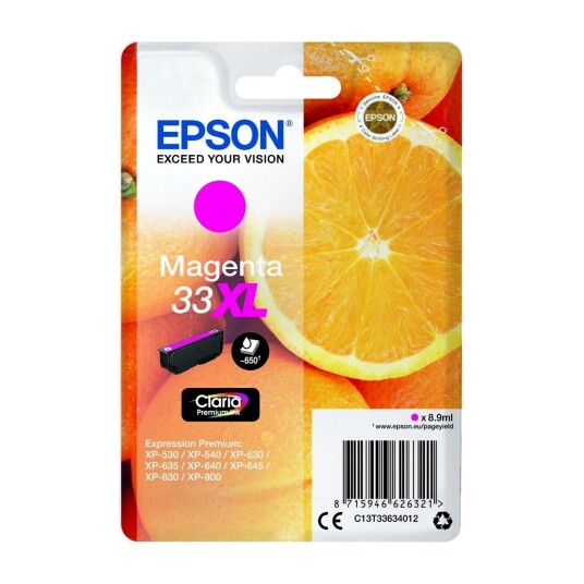 Epson 33XL - Blekkpatron Rød