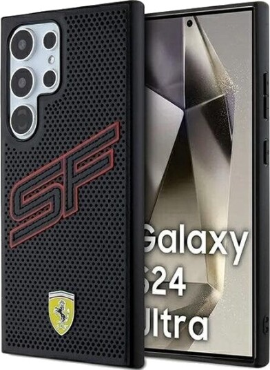Ferrari Mobildeksel Big SF Perforert for Samsung Galaxy S24 Ultra Svart
