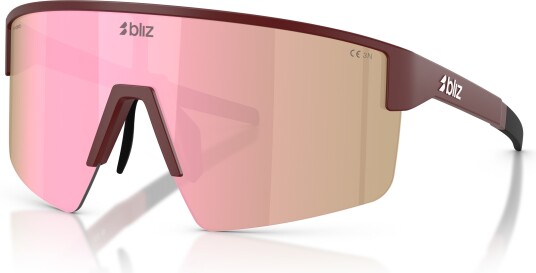 Bliz Solbriller P004 Matte Burgundy/Brun W Rose Multi 33