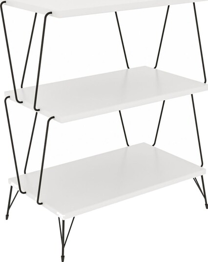 Igazz Sidebord 48 cm - Hvit/Svart