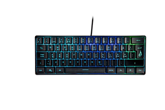 SureFire KingPin X1 60% RGB Gamingtastatur Nordisk QWERTY