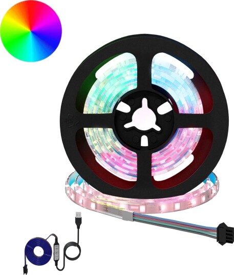 vidaXL LED Stripe 2 stk. Svart og gjennomsiktig Kobber og plast