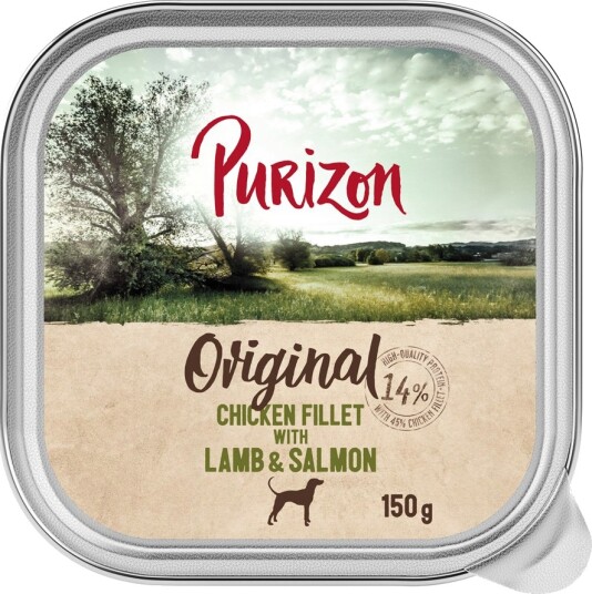 Purizon Våtfôr Med Og Laks Kyllingfilet Lam 6 X 150 G