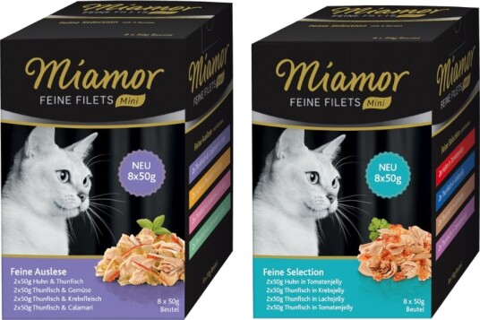 Miamor Fine Filéter Mini Våtfôr Multibox Blandet Pakke 32x50g
