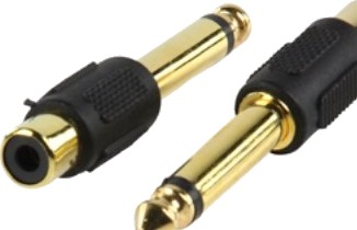 Valueline Ac 021Gold Rca 6.35Mm Svart