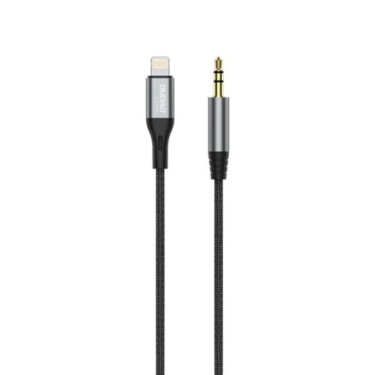 Dudao L11PRO 3.5mm Jack to Lightning cable 1m gray