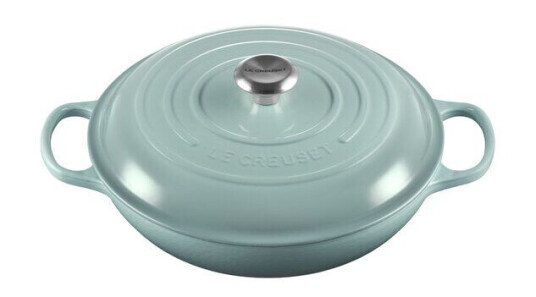 Le Creuset Signature støpejernsgryte buffet 30 cm 3,5L sea salt