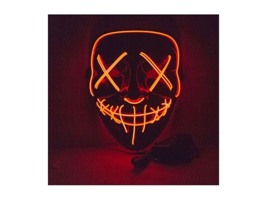 Création De Hanninger Gmbh & Co Kg The Purge Led Maske Med Orange Lys
