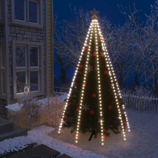 vidaXL Nettlys for juletre med 400 LED kaldhvit 400 cm vidaXL Nettlys for juletre med 400 LED kaldhvit 400 cm