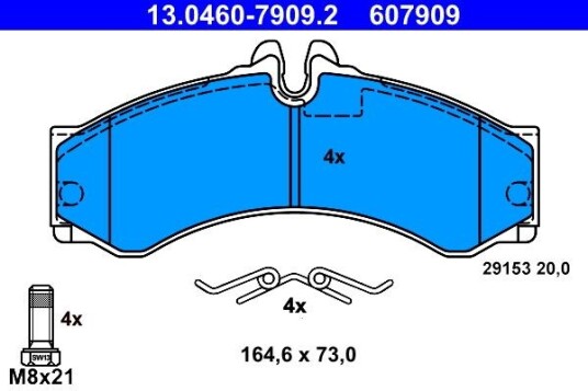 Bremseklosser ATE 13.0460 7909.2
