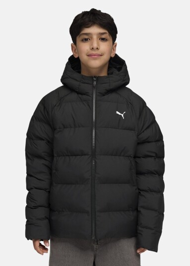Puma Synthetic Hooded Puffer Jacket  Black 176 Hostjakker