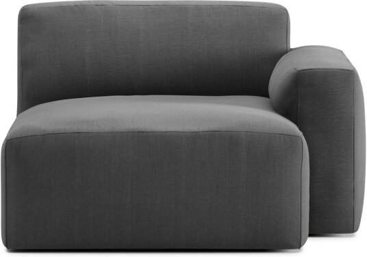 No Ga - Brick Right Chaise Lounge Module Shadow Dark Grey 04 Sofaer Grå Ned/metall/tre/tekstilmateriale