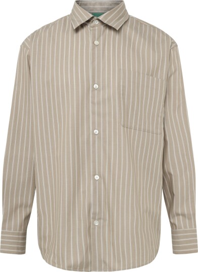 Annarr Anrvolund Poplin Stripe Mix Shirt Ls Beige M Annarr Anrvolund Poplin Stripe Mix Shirt Ls Beige M