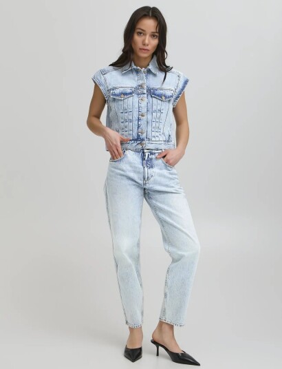 Ball Bapietro Denim Short Waistcoat Blue M Ball Bapietro Denim Short Waistcoat Blue M