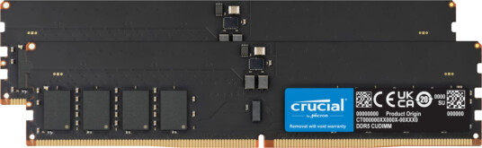 Crucial RAM modul 128GB 2x64GB DDR5 6400MHz CUDIMM CL52 Crucial RAM modul 128GB 2x64GB DDR5 6400MHz CUDIMM CL52