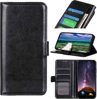 Samsung Galaxy A33 5G Lommebok-deksel med Magnetisk Lukning Svart