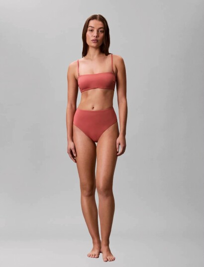 Calvin Klein Bandeau W Straps Pink S