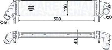 Intercooler MAGNETI MARELLI 351319205260